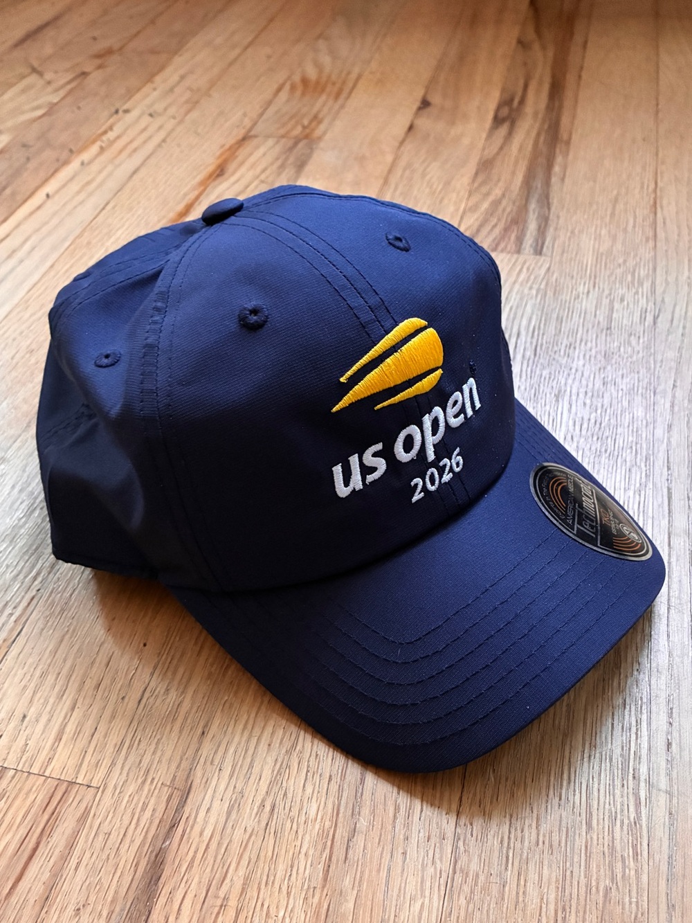 NWT Official American Needle navy blue US Open 2026 hat / cap with yellow logo